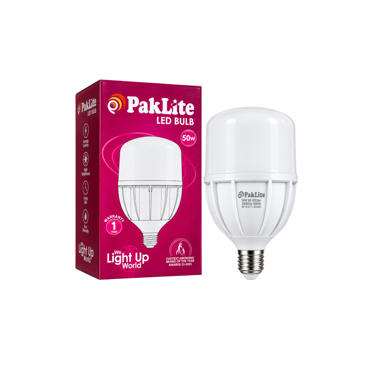 PakLite 50W LED Bulb with retail box