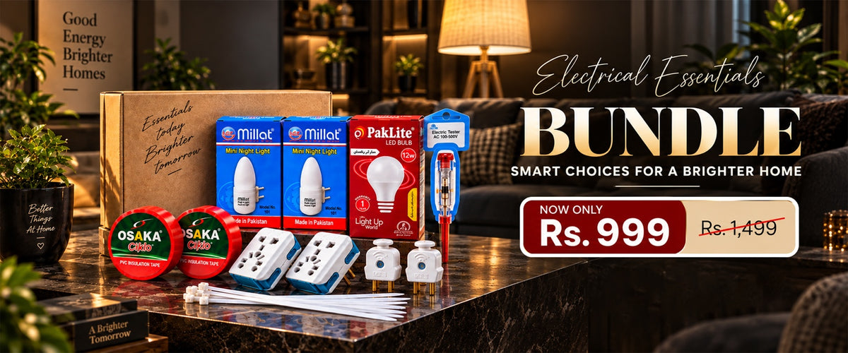 Electrical Essentials Bundle — Rs. 999 — desktop banner