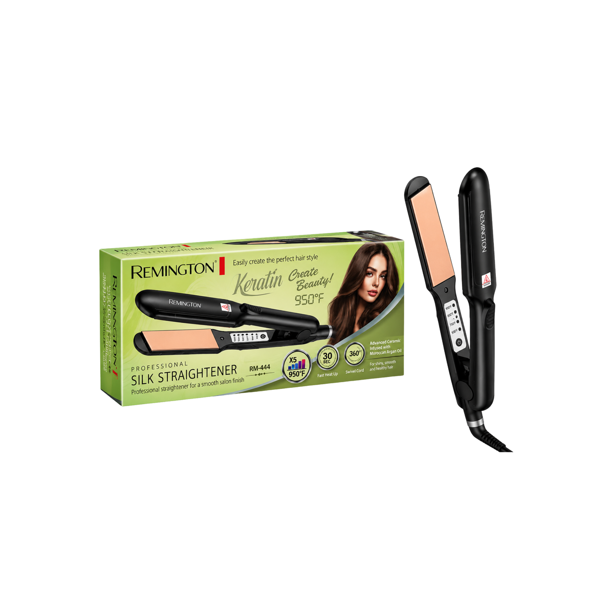 Remington RM-444 hair straightener with retail box